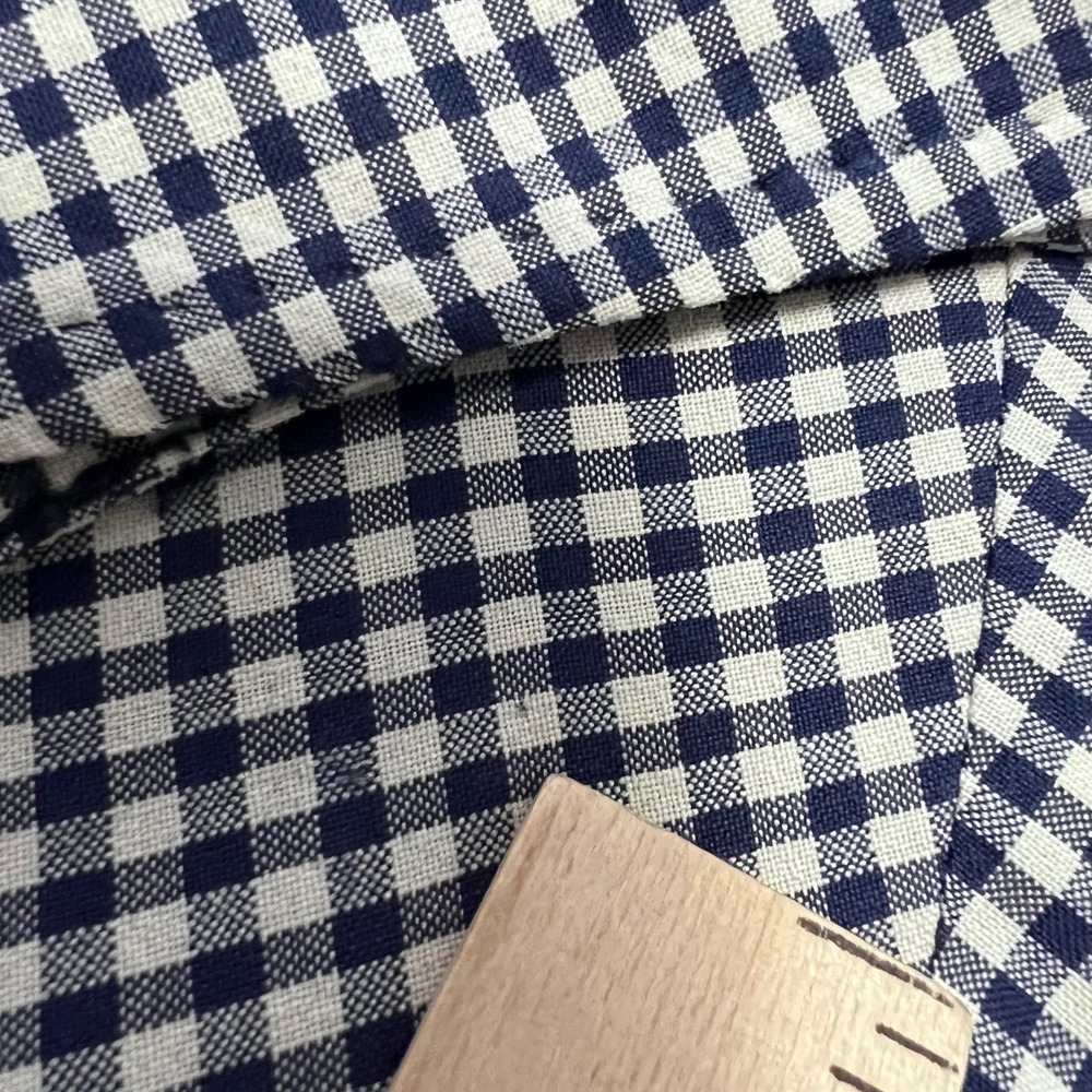 Kroon Sport Coat Mens 44R Navy Gingham Check Wool Blend Bono Blazer Stretch - Picture 8 of 16